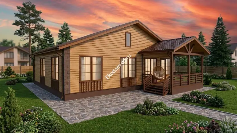 Проект «Римини с гаражом» 150,75 м²